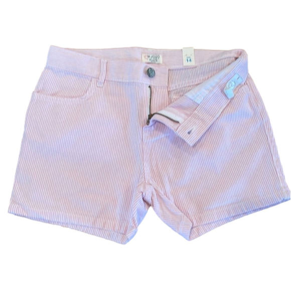𝅺The Children’s Adjustable Waist Place Girls Pink White Stripe Short Size 14 - Picture 5 of 5